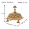 Brass Peacock Incense Dhoop Burner Aroma for Prayer Puja Meditation Spiritual Events Dhoopam for Havan Rituals - Diwali Decoration Loban Dhoop Dani for Temple Home Office (4.7x5.1 Inches)
